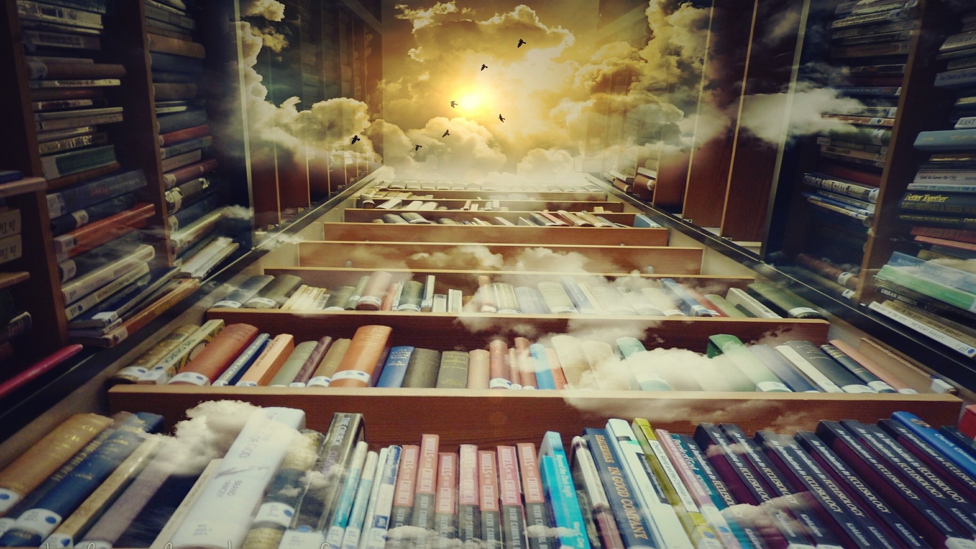 brain, Sky, Books, Clouds, Studying, Culture Wallpaper