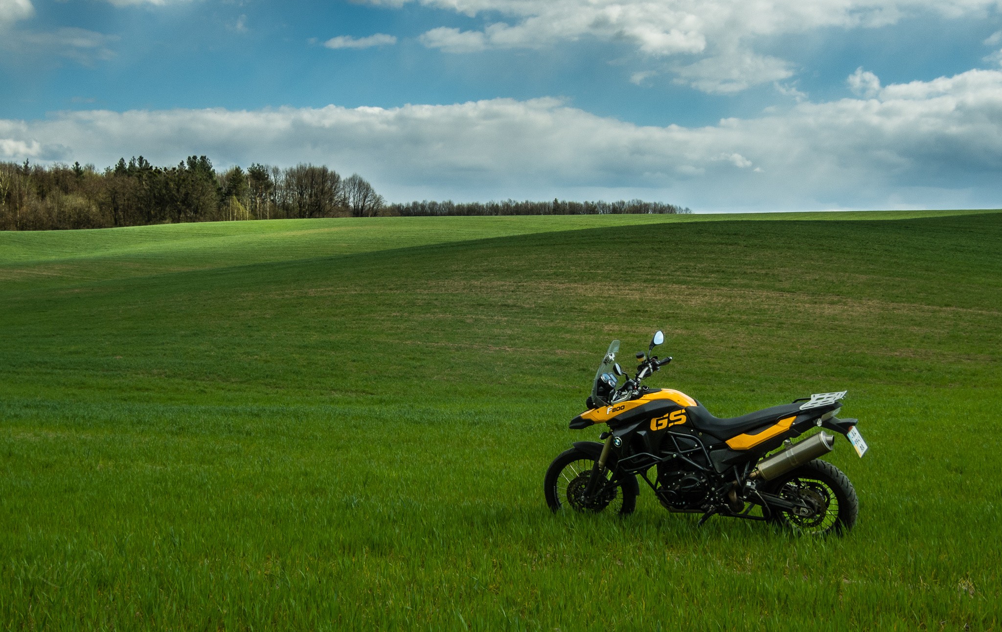 motorcycle, BMW F800GS, Nature Wallpaper
