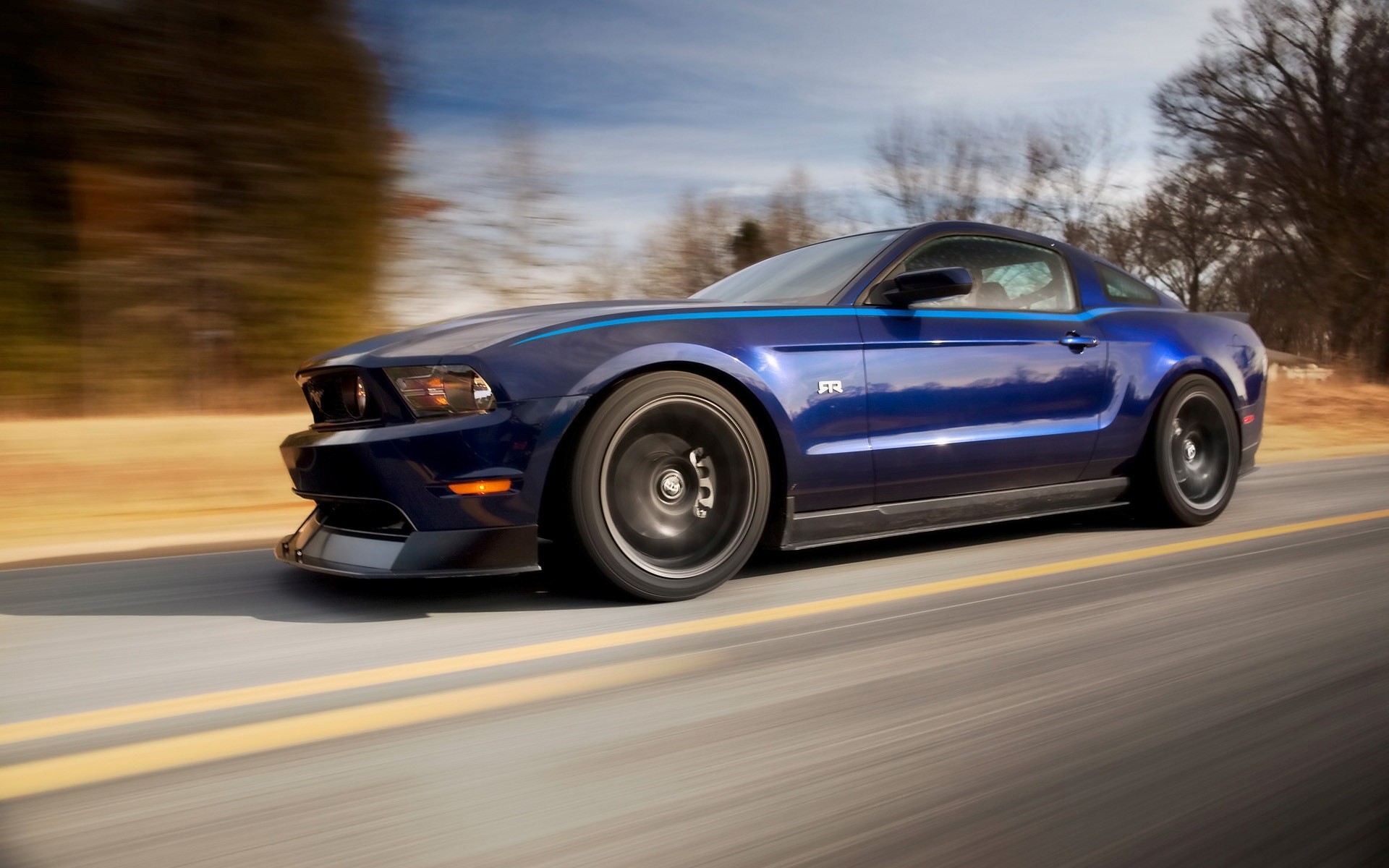 car, Blue cars, Ford, Ford Mustang, Ford Mustang RTR Wallpaper