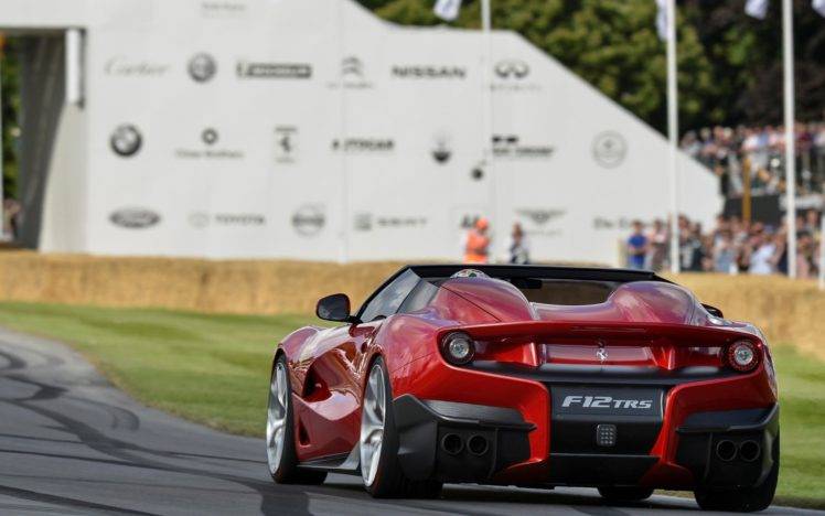 car, Ferrari, Ferrari F12 TRS, Goodwood Festival of Speed HD Wallpaper Desktop Background