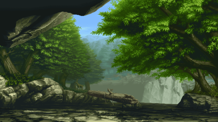 pixelated, Pixel art, Forest, Trees HD Wallpaper Desktop Background