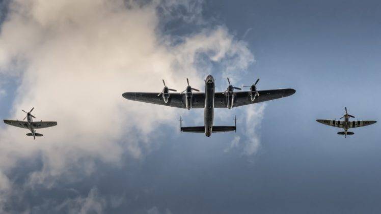 aircraft, Vehicle, Sky, Avro Lancaster HD Wallpaper Desktop Background