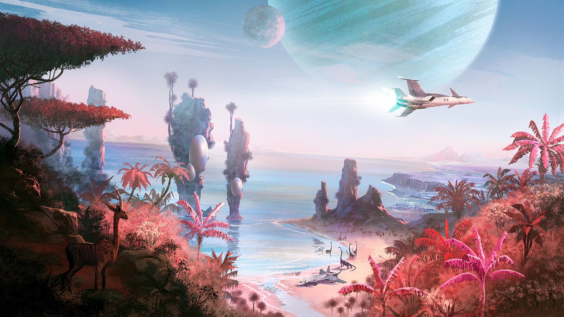 video games, No Mans Sky Wallpaper