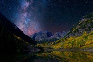 landscape, Universe, Stars, Milky Way, Norway