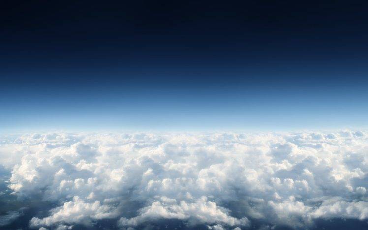 clouds, Sky, White, Blue, Space HD Wallpaper Desktop Background