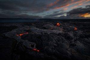 nature, Volcano, Lava, Volcanic eruption, Rocks, Island