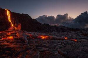 Tom Kualii, Nature, Volcano, Hawaii, Island, Lava, Rocks, Volcanic eruption