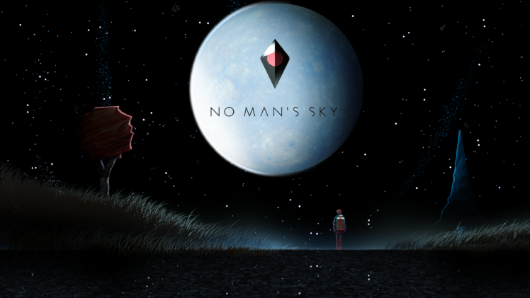 No Mans Sky, Fan art, Video games, Night sky, Stars, Planet HD Wallpaper Desktop Background