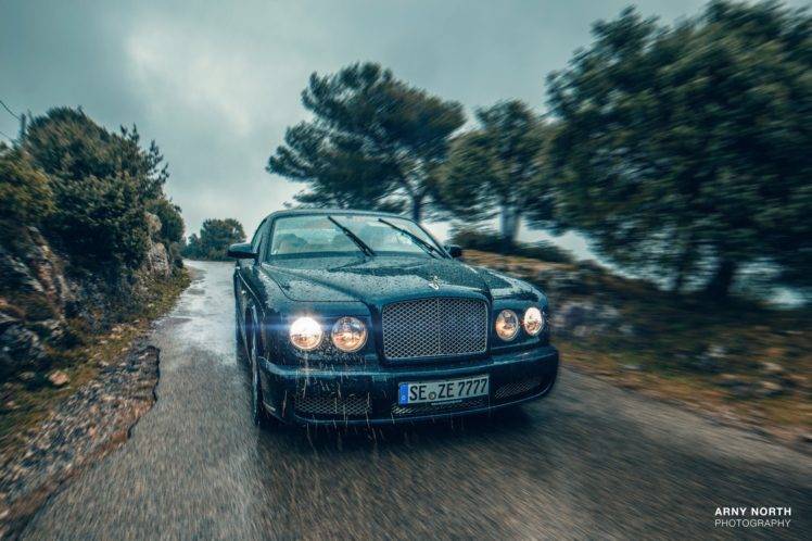 Bentley, Rain, Road, Arny North, Car HD Wallpaper Desktop Background