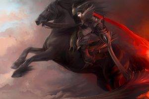 warrior, Horse, Armor