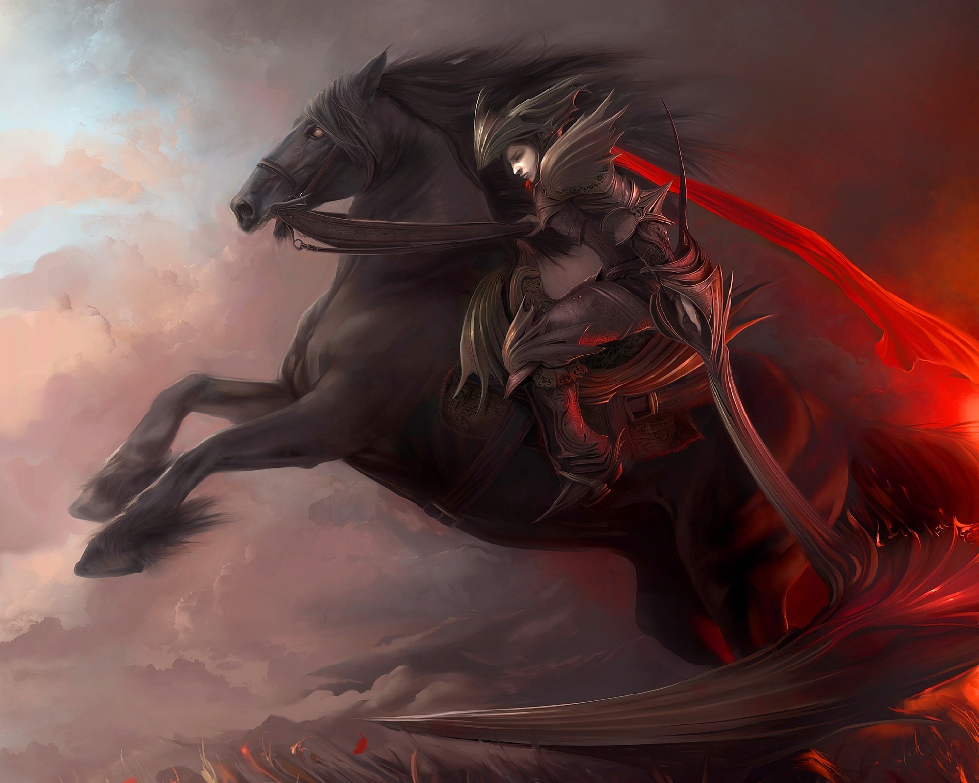 warrior, Horse, Armor Wallpaper