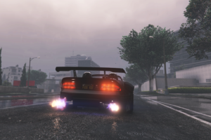 Grand Theft Auto V, Car, Rain