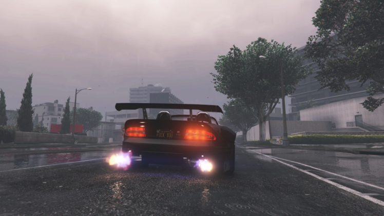 Grand Theft Auto V, Car, Rain HD Wallpaper Desktop Background