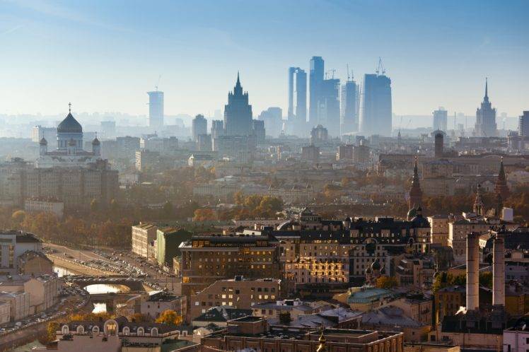 landscape, Town, Moscow HD Wallpaper Desktop Background