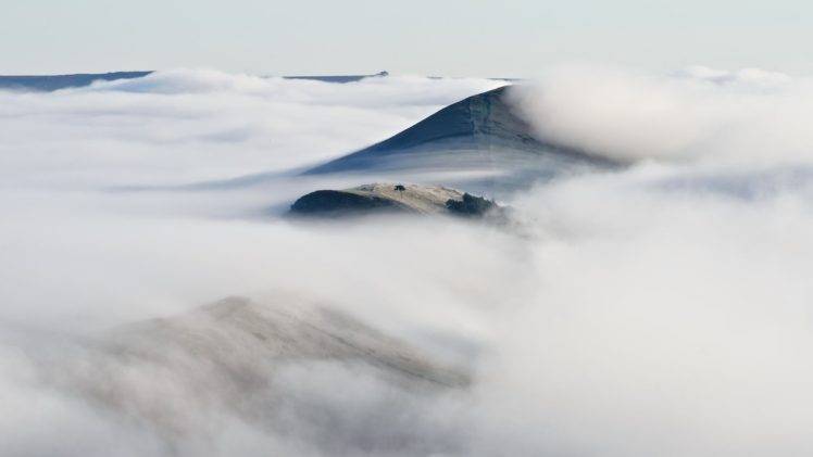 mist, Landscape, Sunlight, Mountains HD Wallpaper Desktop Background