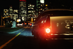 Grand Theft Auto V, Car, Night, Street, Traffic