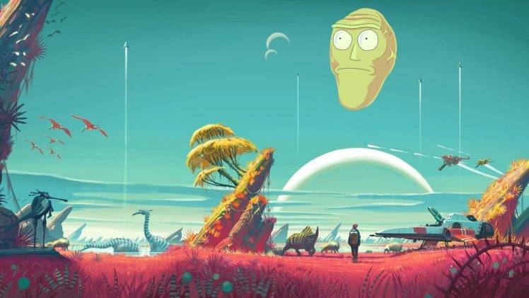 fan art, Rick and Morty, No Mans Sky, Humor Wallpapers HD / Desktop and ...