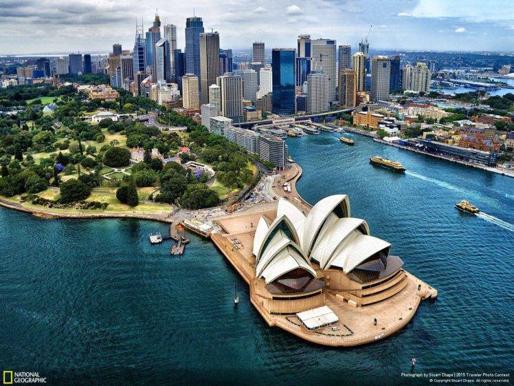 sky, Clouds, Sydney Opera House HD Wallpaper Desktop Background