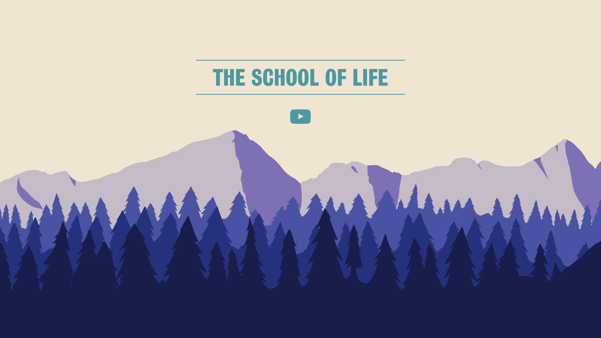The School of Life, Forest, Landscape, YouTube, Artwork, Digital art, Illustration, Mountains Wallpaper