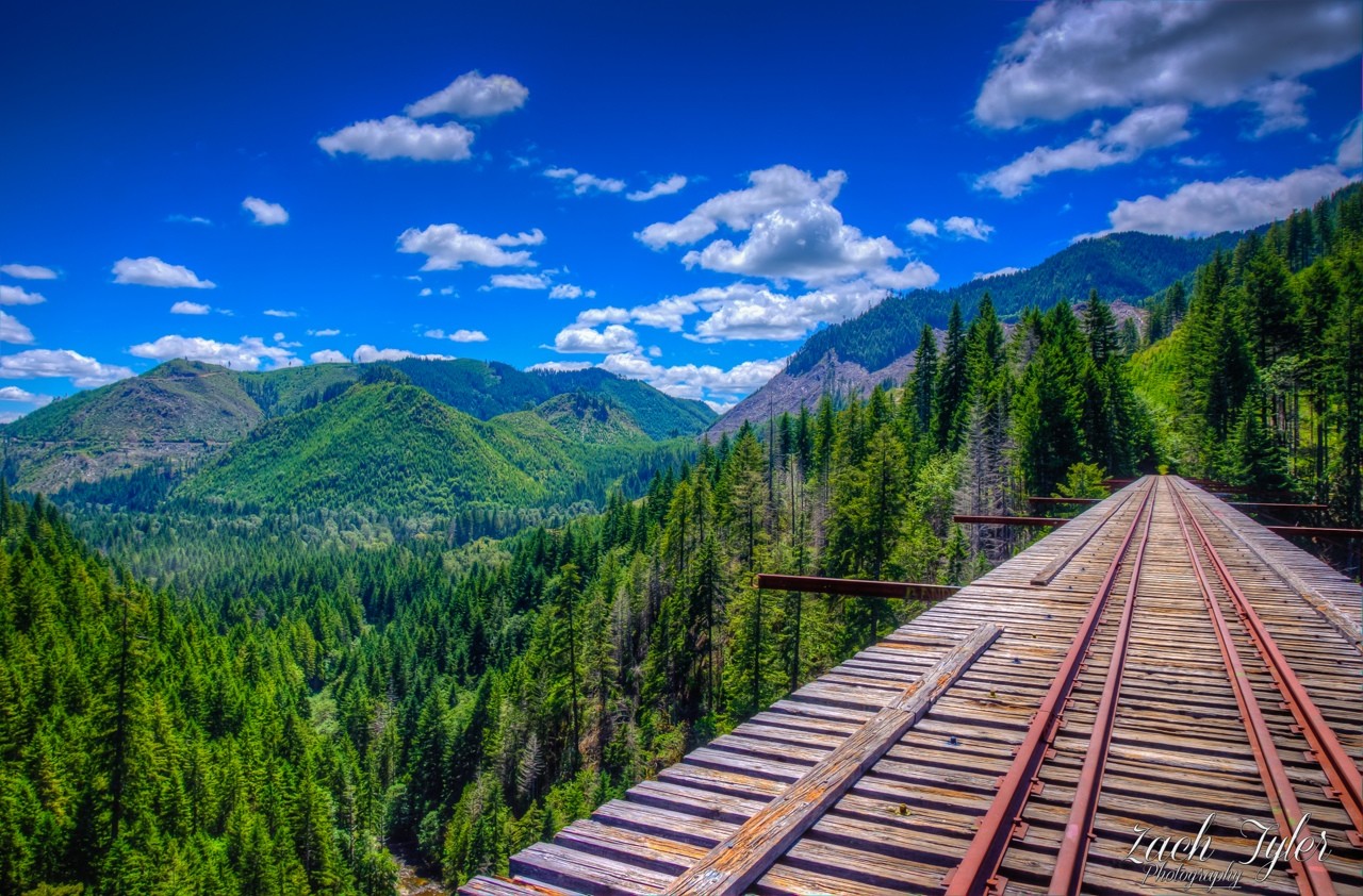 landscape, Washington state, Mountians, Zach Tyler, Vance creek bridge