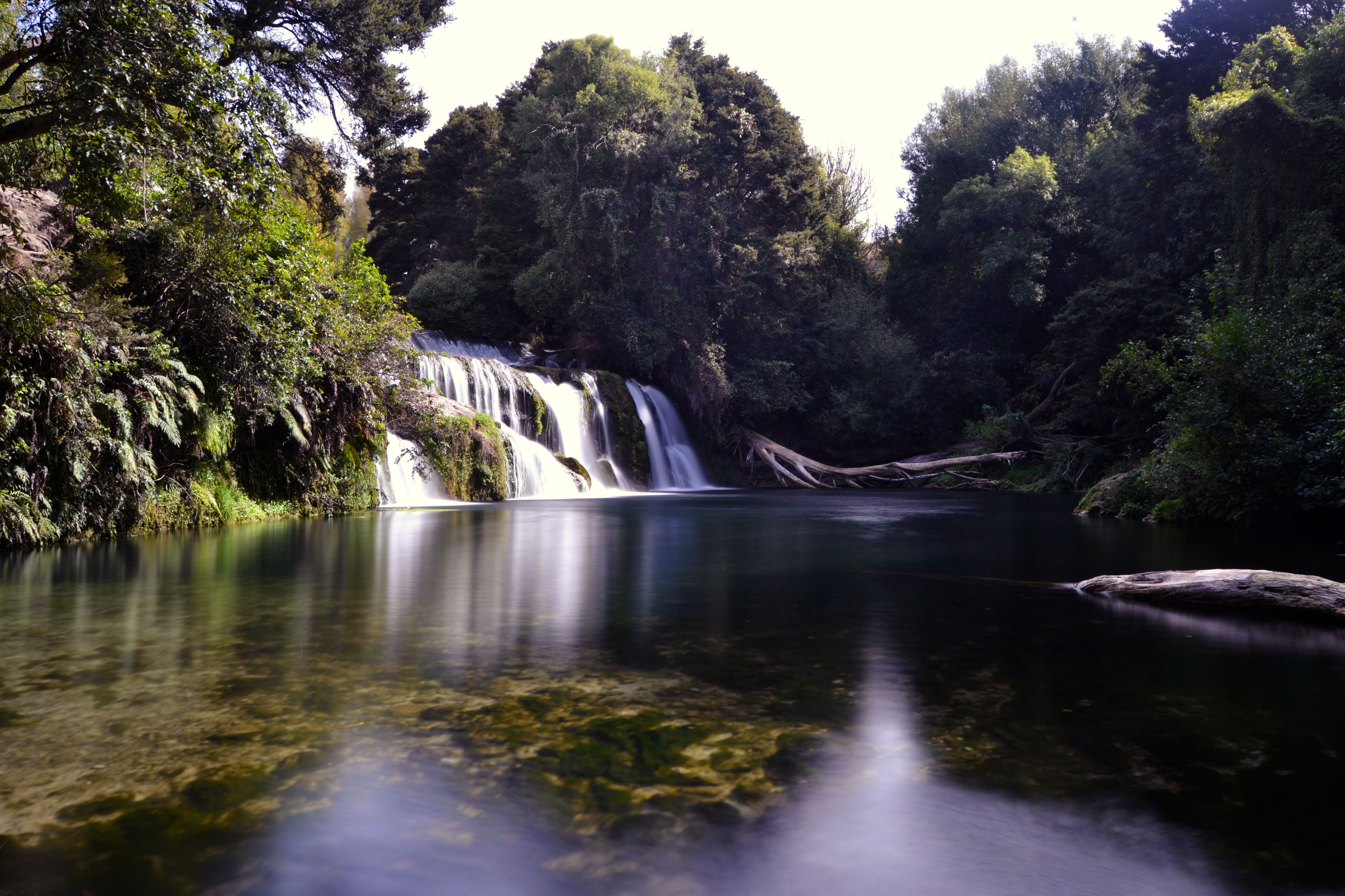 waterfall, New Zealand, Water, Long exposure, Landscape Wallpaper
