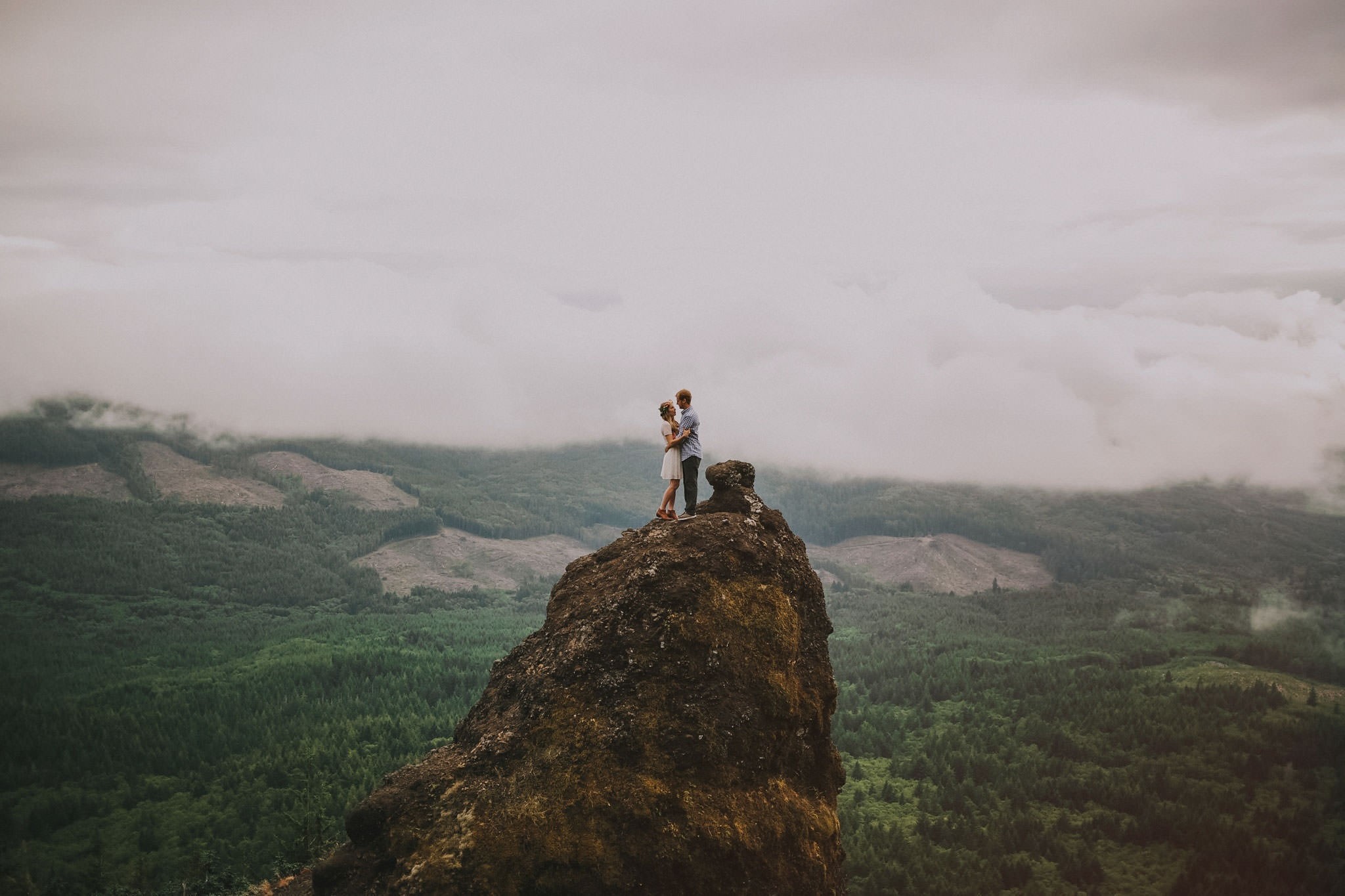 couple, Photography, Landscape, Nature, Rock, Love, Overcast, Valley, Forest Wallpaper