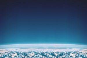 ozone, Clear sky, Earth, Mountains, Clouds