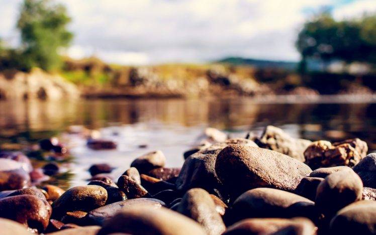rocks, River, Nature HD Wallpaper Desktop Background