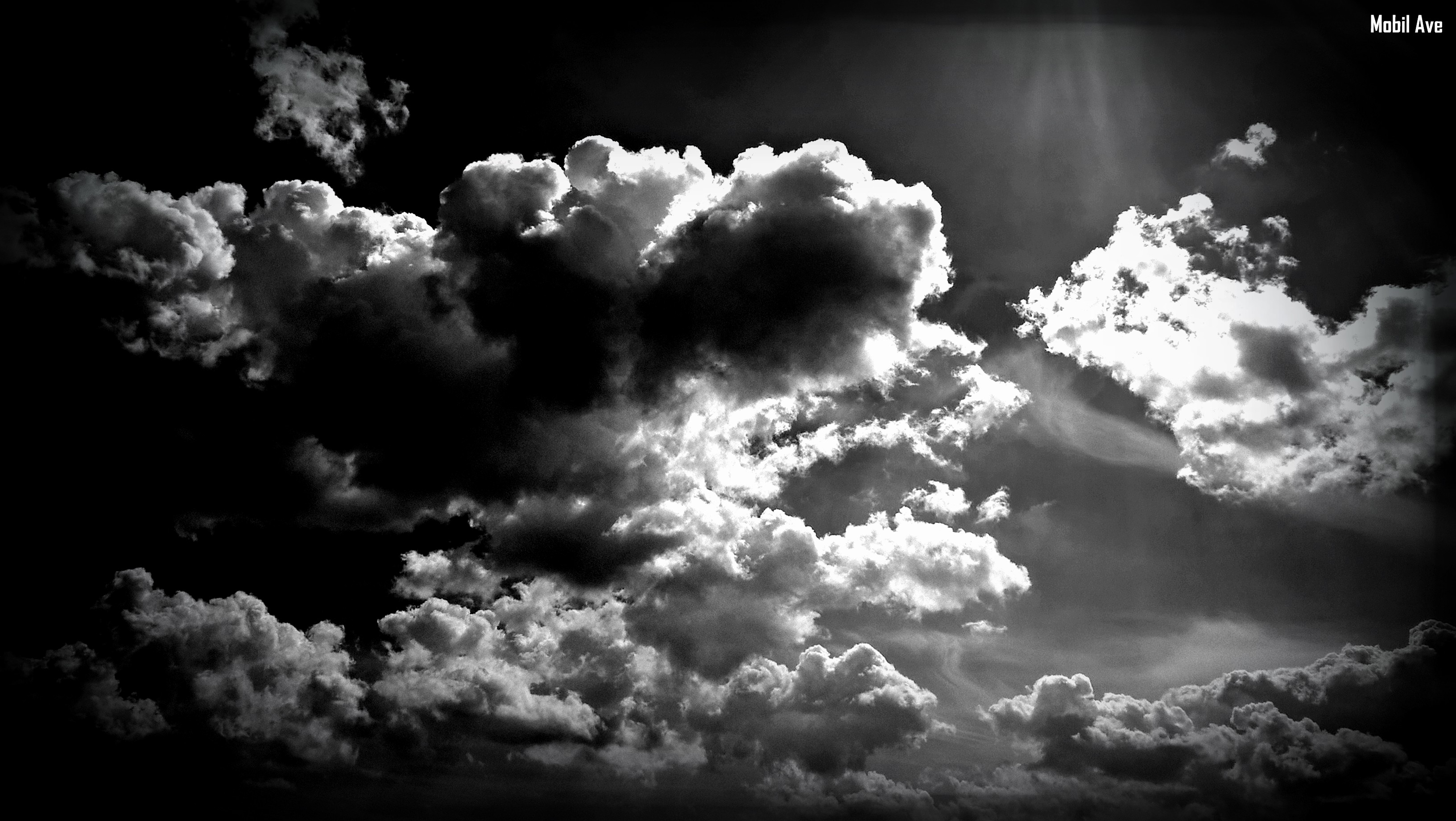 clouds, Dark, Sky, Monochrome Wallpapers HD / Desktop and Mobile Backgrounds