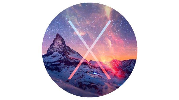 mountains, Sky, Landscape, Logo, Stars, Red, Snow HD Wallpaper Desktop Background