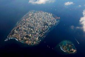 landscape, Photography, Nature, Island, Aerial view, Sea, Clouds, Maldives, City
