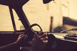 driving, Car, Vintage