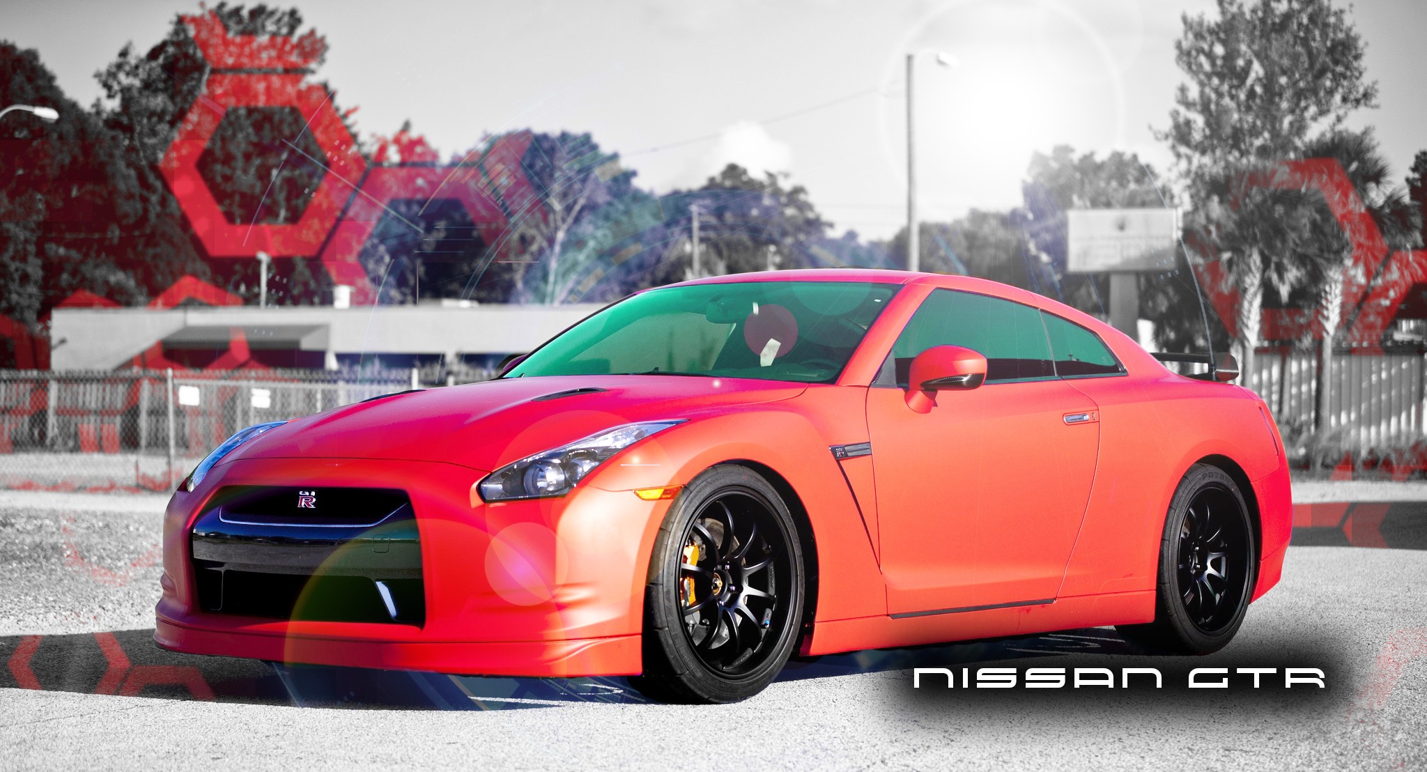 car, Nissan GTR, Vehicle, Red cars Wallpaper