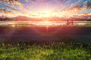 ultra wide, Japan, Anime, Sky, Sunlight
