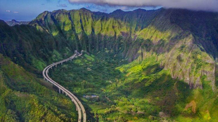 Hawaii, Landscape, Road HD Wallpaper Desktop Background