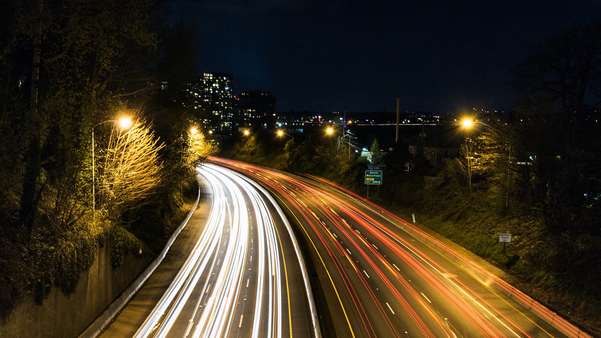 road, Car, Cityscape, Time lapse Wallpaper