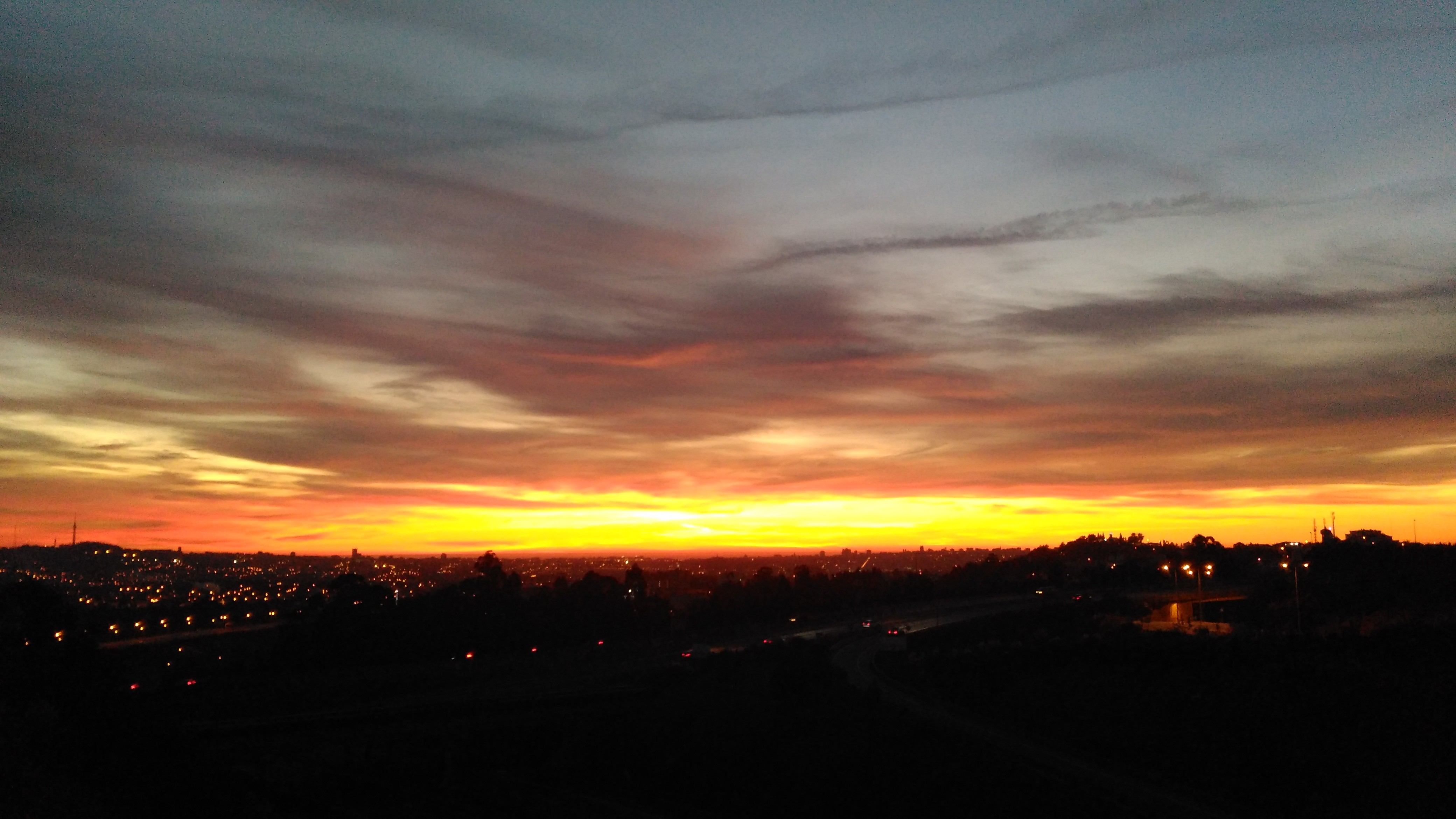 sunset, Sky, Clouds, Landscape, Sun Wallpaper