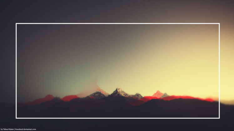minimalism, Mountains, 3D, Landscape, Snow, Hills HD Wallpaper Desktop Background