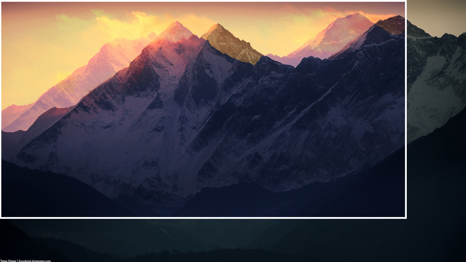 mountains, Landscape, Snow, Hills Wallpaper