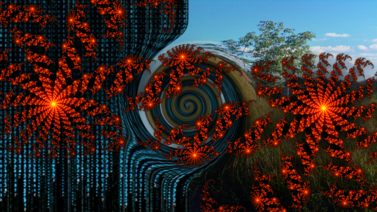 The Matrix, Fractal, Spiral, Landscape, Psychedelic HD Wallpaper Desktop Background