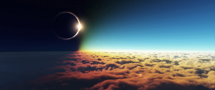 ultra wide, Photography, Sky, Solar eclipse, Eclipse HD Wallpaper Desktop Background