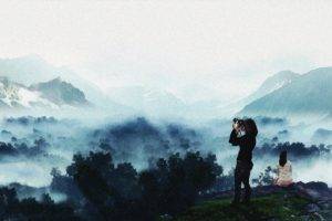 mountains, Camera, Nature, Mist
