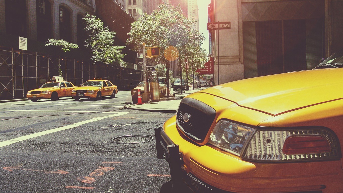 city, Car, Vehicle, Street, Taxi Wallpaper
