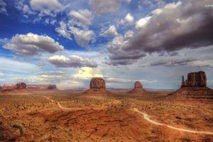 road, Route 66, USA, Highway, Monument Valley, Colorado, Mountains, Nature, Landscape, Clouds, Birds eye view