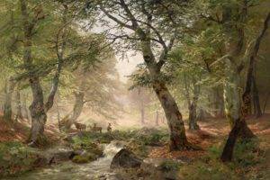 forest, Landscape, Classic art