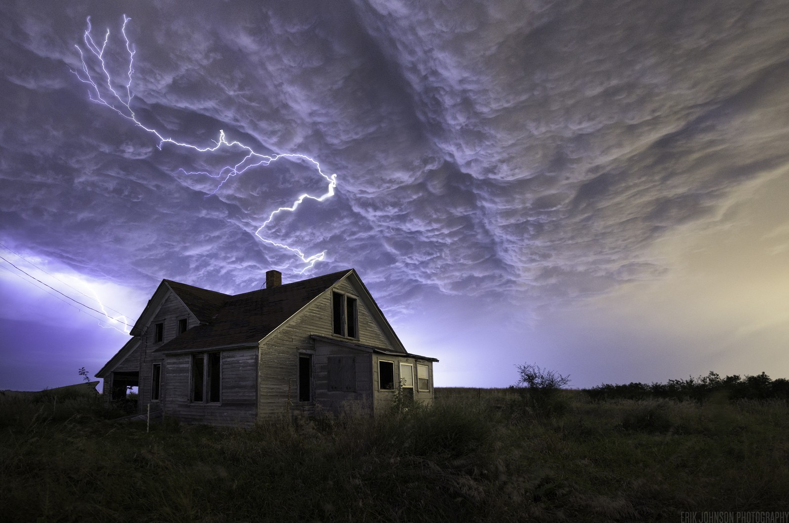 Nebraska, Lightning, Clouds, Nature, Cabin, Sky, Storm Wallpaper