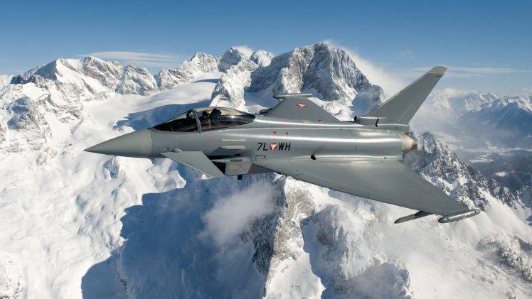 vehicle, Airplane, Jet fighter, Eurofighter Typhoon, Austrian Armed Forces HD Wallpaper Desktop Background