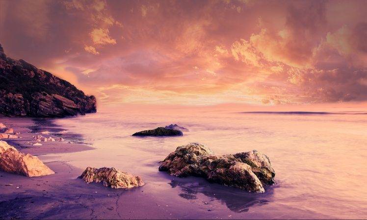 landscape, Coast, Sea, Rocks HD Wallpaper Desktop Background