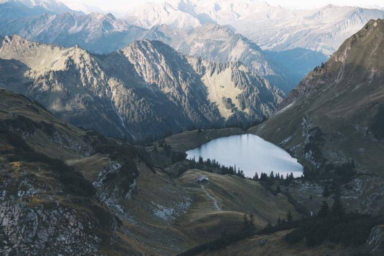 nature, Landscape, Water, Mountains, Trees HD Wallpaper Desktop Background