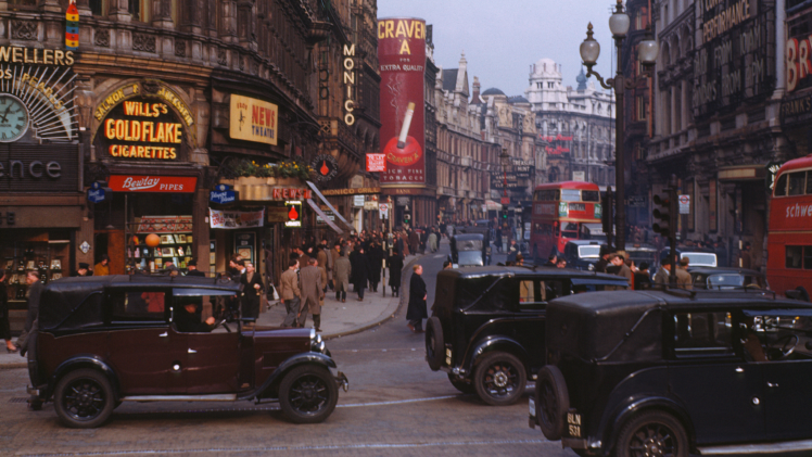 Kodachrome, Street, Vintage, Classic car, London HD Wallpaper Desktop Background